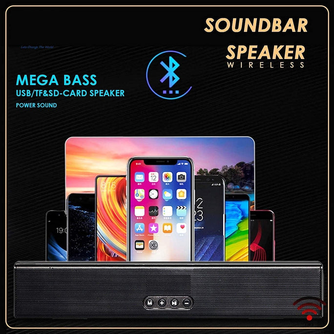 Kisonli LED-805 Wireless Speaker With High Quality Sound Soundbar for TV, Sound