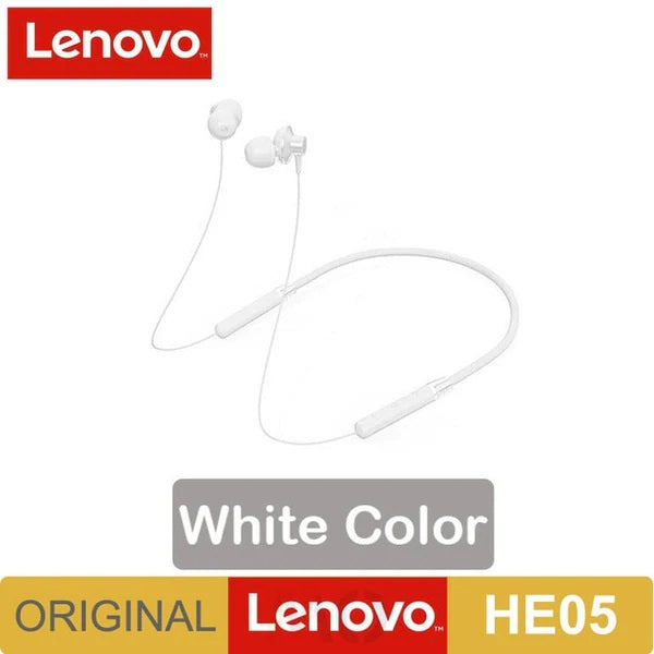 Lenovo HE05 Magnetic Bluetooth Handsfree with Mic | Wireless Neckband Earphones
