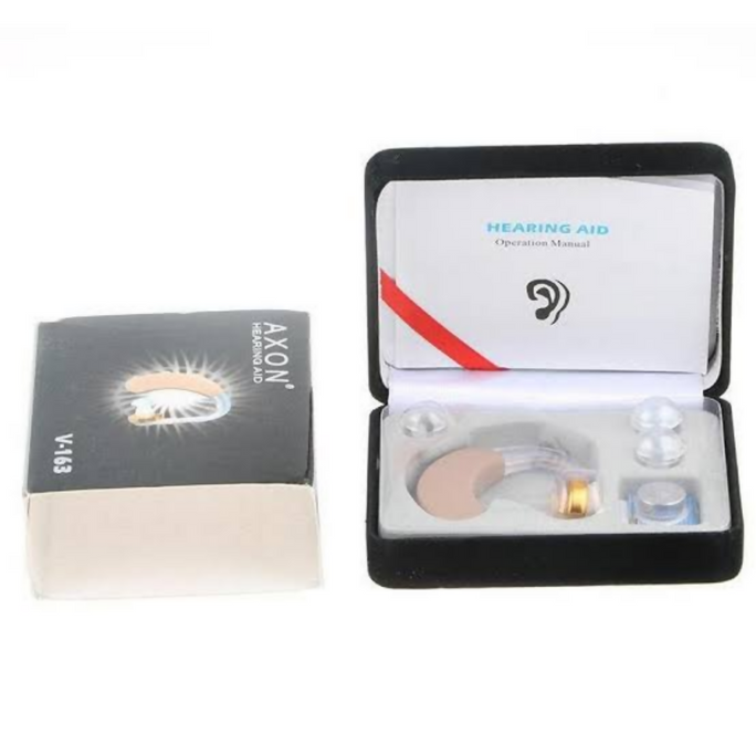 Original AXON V-163 BTE Behind-the-Ear Sound Amplifier Hearing Aid