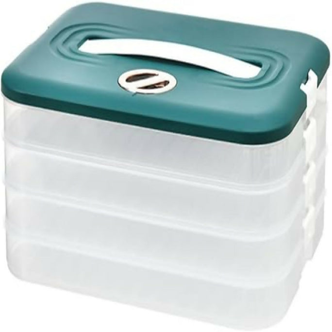Dumpling Vault – Multi-Layer Storage Box with Cover