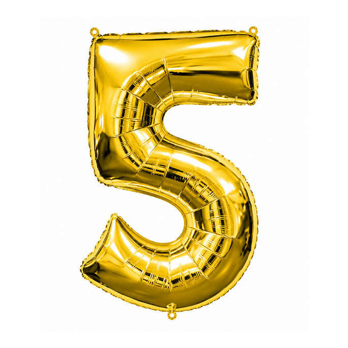 Number 5 Foil Balloon 40" Inches