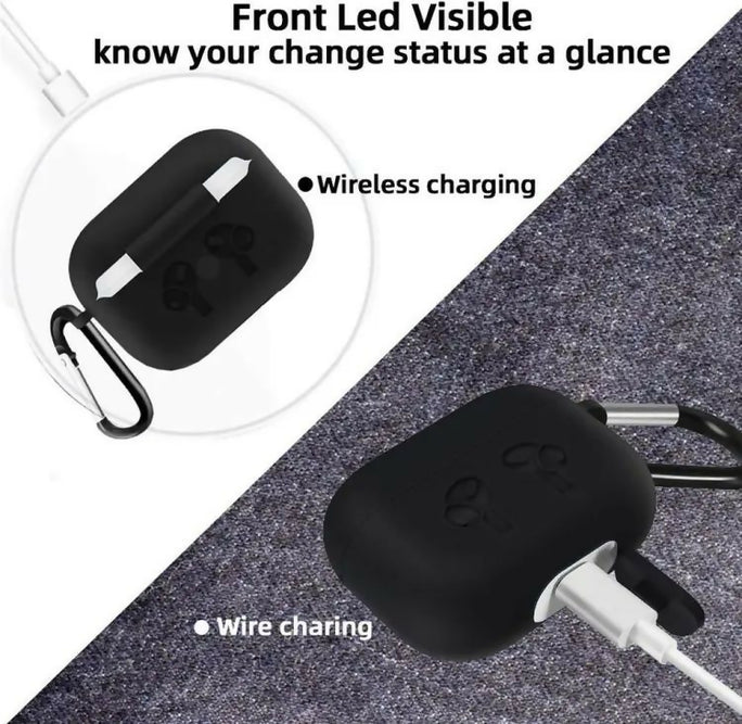 Airpods Pro2 Soft Silicone Protective Anti Dust Proof Case With Clip Holder High Quality Flexible Anti Scratch Cover Protection Pouch Various Colors Case Only