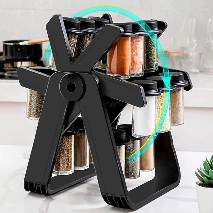360° Rotating 18 pcs Ferris Wheel Spice Rack