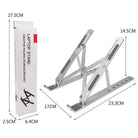 Foldable Adjustable Aluminum Laptop Stand | Portable Desktop Holder with