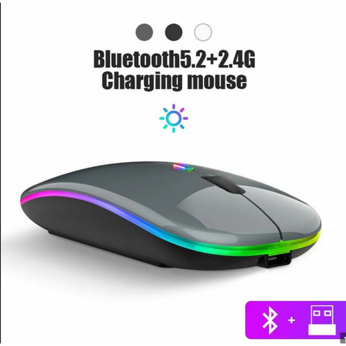 HP W10 Bluetooth Wireless Dual Mode 2in1 Wireless Mouse with 2.4 Ghz Wireless