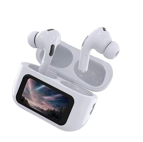LED Touch Screen Display TWS Earbuds | ANC ENC Dual Noise Cancellation