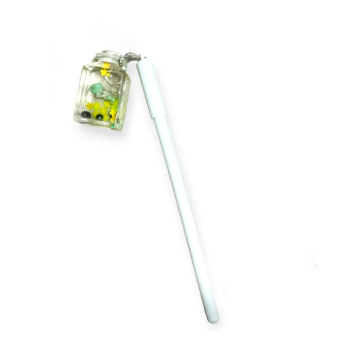 1 Pc Creative Liquid Glass Container With Unicorn Cute Signature Gel Pen 0.5mm School Office Supplies Gift