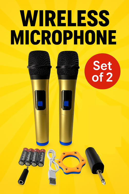 LT-125 2x Universal Wireless Microphone Professional Handheld Mic System +
