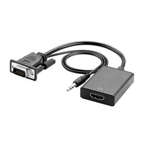VGA to HDMI Adapter | VGA Male to HDMI Female Converter with 3.5mm Audio Jack