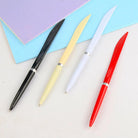 1pc Office & School Supplies Black Office Work Pen 0.5mm Operation Pen Flat Knife Ball Pen