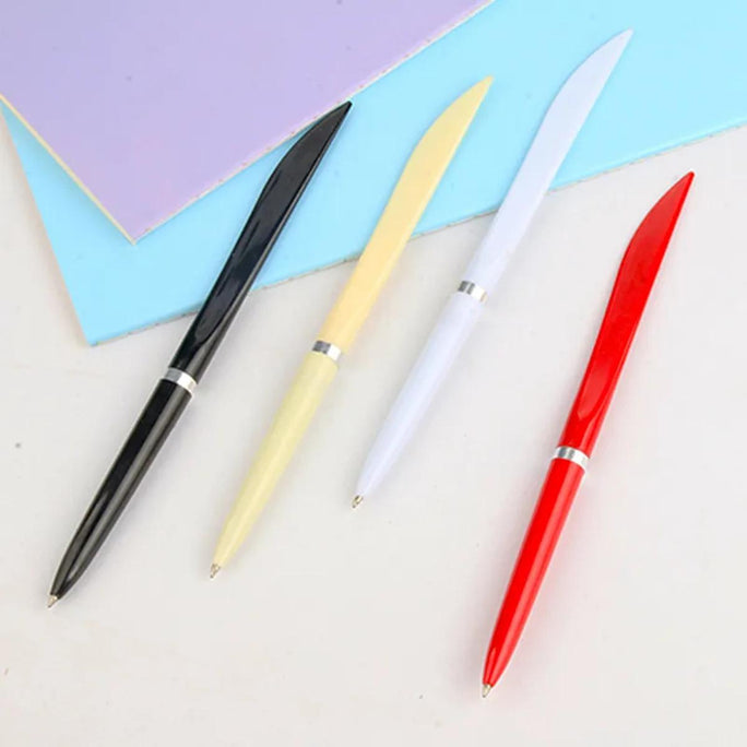 1pc Office & School Supplies Black Office Work Pen 0.5mm Operation Pen Flat Knife Ball Pen