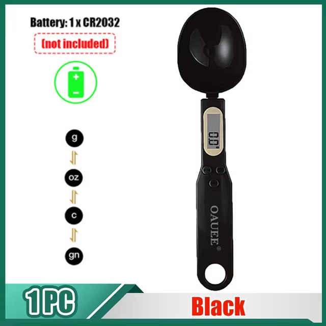 Electronic Scale 500/0.1 LCD Digital Measuring Spoon Weighing Heavy Gram Spoon Scale Mini Spoon Measure Tool for Kitchen Pet