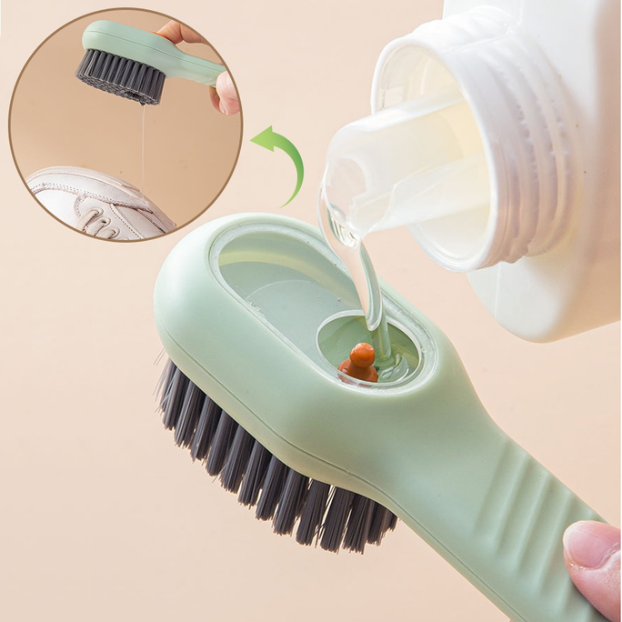 1pcs Multifunction Shoe Brush Soft Bristled Liquid Filled Up Wash Shoe Cleaning Tools Clothes Board Clean Kitchen Accessories