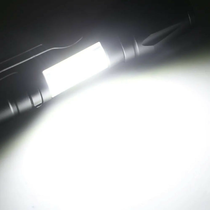 Torch - Mini LED Micro USB Charging With Cable And Case - USB Charging Powerful Flashlight 3800LM XPE COB Small Rechargeable - Flash Light Zoomab