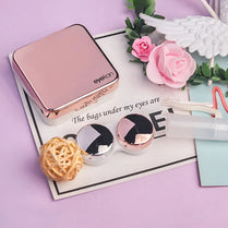 Premium Quality Contact Lens Case High Quality Travel Kit Square Travel Portable Solid Color Lens Cover Container Beauty Pupil Storage Soaking Box Eyewear Accessories