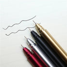 01 Pc 0.5mm Simple standard gel pen Creative triangle pen Black ink Writing Office School supplies Gift stationery 4 color