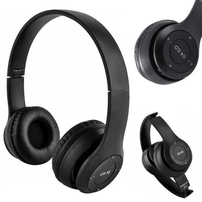 P47 Wireless Gaming Headphones Bluetooth Headset Foldable Headband With Calling