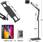 New 2026 Floor Type Mobile Phone Tablet Bracket | Overhead Tripod 360 Rotation