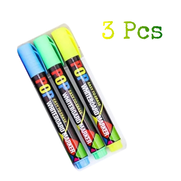 03 Pcs Marker Colours Marker Magical Water Painting Pen, Magical Floating Ink Pen Erasing Whiteboard Marker, Magical Water Painting Pens Set for Kids, A Watercolor Pen That Can Float in The Water