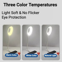 LK50 USB Smart Night Lamp Voice Operated LED Light 360 Adjustable Desk Table |