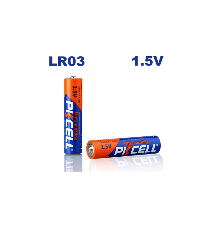 PKCELL AA2 LR6 & AAA2 LR03 1.5V Ultra Alkaline Battery 1 Pack, 2 Cell, for