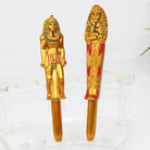 01 pc Egyptian Pharaoh Blue Ink Ballpoint Pen Hot Stamping Mummy Writing Ballpoint Pen