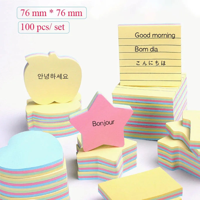 Sticky Notes Fancy Design sheets office accessories sticky note cute stationary supplies memo pads memo sheets cute sticky notes