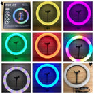 26CM MJ26 RGB LED Ring Light, Multi-Color Photography Fill Light, 10.2 Inch