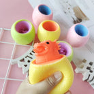 Pop up Funny Dino Characters Squeeze Anti-stress Toy Hide and Seek Figures Stress Relief Fidget Toys for Kids Adult