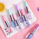 Pack of 02 Lipstick Gel Pens Girls Creative and Attracive Colorful Cute Stationary Pen Office Pen ball point Pen Pack of 02 Pcs