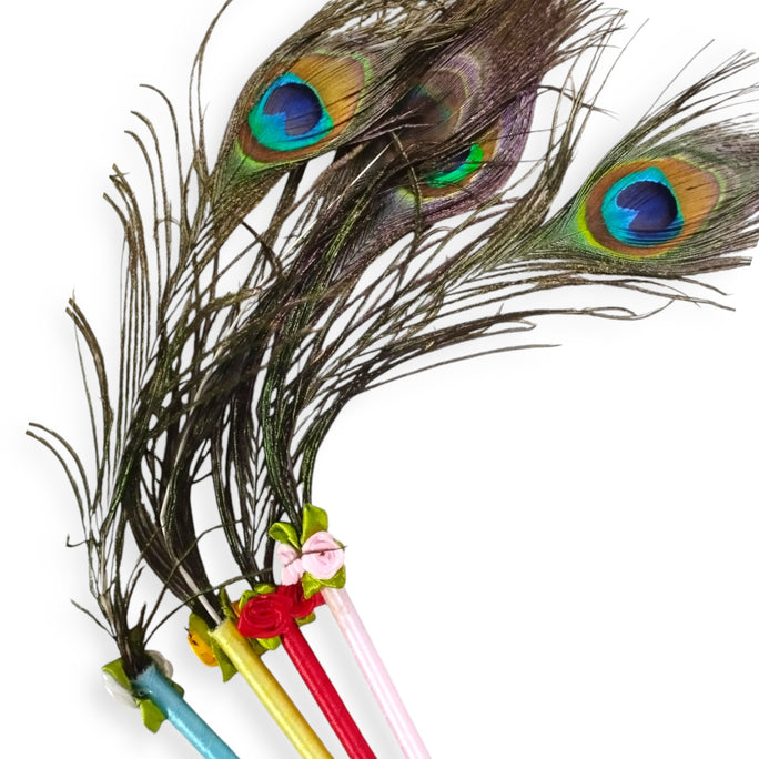 Peacock Feather Pen - Elegant Nikkah Pen, Creative Student Award Gift, Stylish Stationery for Office & School Supplies, Available for Wholesale