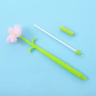 01 Pc Creative Sunflower Cloth Art Flower Gel Pen Stationery Silicone Quick-drying Pen Marker Pens 0.5mm