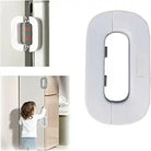 Fridge Safety Door Lock for Kids | Child Safety Refrigerator Lock | Baby Proof Cabinet & Drawer Lock | Strong Adhesive No Drill Multi-Purpose Safety Lock | Child Proof Fridge Door Lock