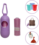 01 Dispenser + 05 Rolls Disopsable Baby Diapers Bag Box Kit Portable Baby Diapers Platics Bags Pet Waste Bag Box Kit Portable Baby Diapers Platics Bags Rubbish Bags Garbage Bag Removable Box Nappy Bag with Rope/hooks