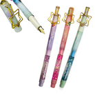 01 pc Stylish Luuxury Lquid Star Fountain Pen Smooth Writing Pen for Women or Men