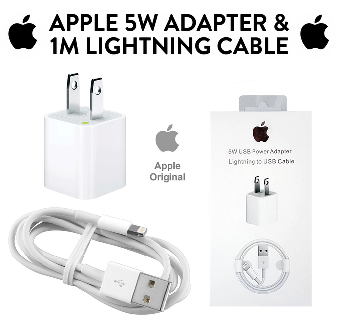 5W USB Wall Charger with Lightning Charging Cable | Fast Charging | Data Sync