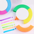 Highlighters Multicolor Flower n Circle Shape Creative Highlighter Pen Kawaii Markers Drawing School Art Supplies Japanese Stationery