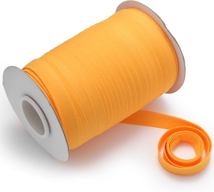 1 Roll (50 Yards) 5/8'' 15mm Single Fold Bias Tape - Best Quality Satin Ribbon for Tailoring, Costumes, Robes, Cosplay & DIY Sewing