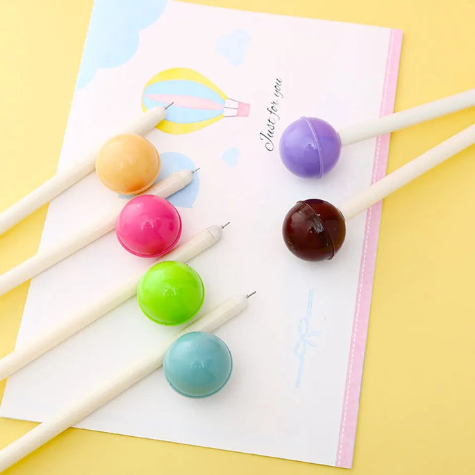 01 PC Japanese Pretty Kawaii Lollipop Candy Gel Pen Cute Blue Stationery School Supplies Office Accessory Lovely Thing