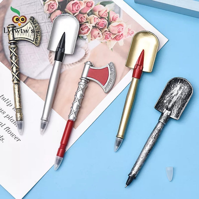 01 Piece Personality Axe Shovel GEL PEN Tools Korean Stationery Creative Ballpoint Gel Pens Quality Pen Caneta Writing Pen