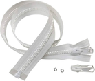 Pack of 10 Zips Cut Size Zipper for Sewing Nylon Zippers Cut Sizes Auto Lock Slider Single Puller Open-end Auto Lock Long Zips for Jacket Outdoor Backpack Accessories for DIY Sewing Craft Bags Dress Pillow