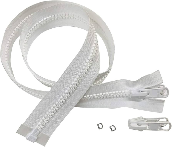 Pack of 10 Zips Cut Size Zipper for Sewing Nylon Zippers Cut Sizes Auto Lock Slider Single Puller Open-end Auto Lock Long Zips for Jacket Outdoor Backpack Accessories for DIY Sewing Craft Bags Dress Pillow