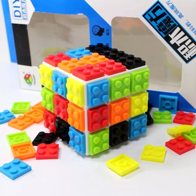 Puzzle Magic Cube building blocks cubes 3x3x3 3*3*3 speed Bricks cube professional easy learning educational game toys