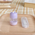 Cute Bear Lens Container + Tweezers & Suction Stick Set Contact Lens Case Accessories DIY Contact Lens Storage Box Portable Travel Contact Lens Case