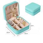 1 Box of Portable Jewelry Storage Box Travel Storage Organizer Jewelry Case Earrings Necklace Ring Jewelry Organizer Display Latest Jewellery Organizer Box ,for Travelling Leather Box ,Hair Accessories
