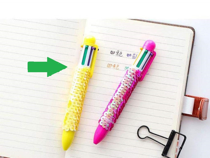 01 Pc Sequence 6 ink in1 Gel Pen Cute pen, cute stationary, pen for kids, best gift for girls, best gift for kids (Sequence Multi Ink Pen