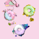 Rainbow Doughnut Stress Ball Artificial Doughnuts Mini Doughnut for Doughnut Party Favours Birthday Party Shop Decoration Stress Relief Ball Foam