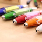 01 pc Creative Ballpoint GEL Pen Portable Hanging Neck Multifunction ball Pens With Note Paper Cute LED Light Pen Novel School Supplies Multifunctional Ballpoint Pen Note Paper Lamp Ballpen