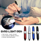 01 Pc 4 In 1Creative Decompression Pen Multifunction Fingertip Gyro Ballpoint Pen LED Flashlight Luminous Stylus Ipad Touch Screen Pen