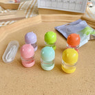 Cute Bear Lens Container + Tweezers & Suction Stick Set Contact Lens Case Accessories DIY Contact Lens Storage Box Portable Travel Contact Lens Case
